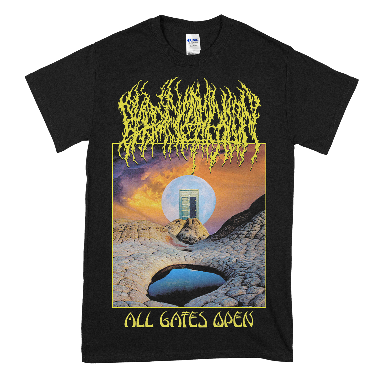 All Gates Open Album Cover Black | T-Shirt