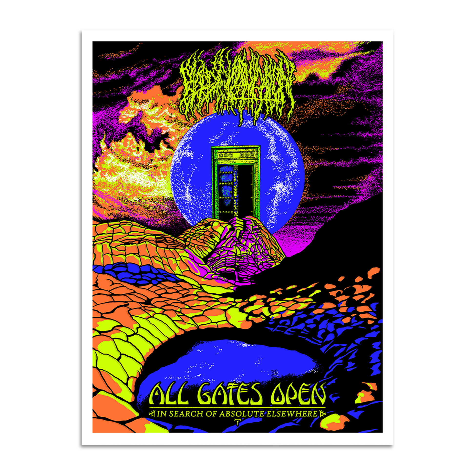 Blood Incantation (All Gates Open) Black Light Poster