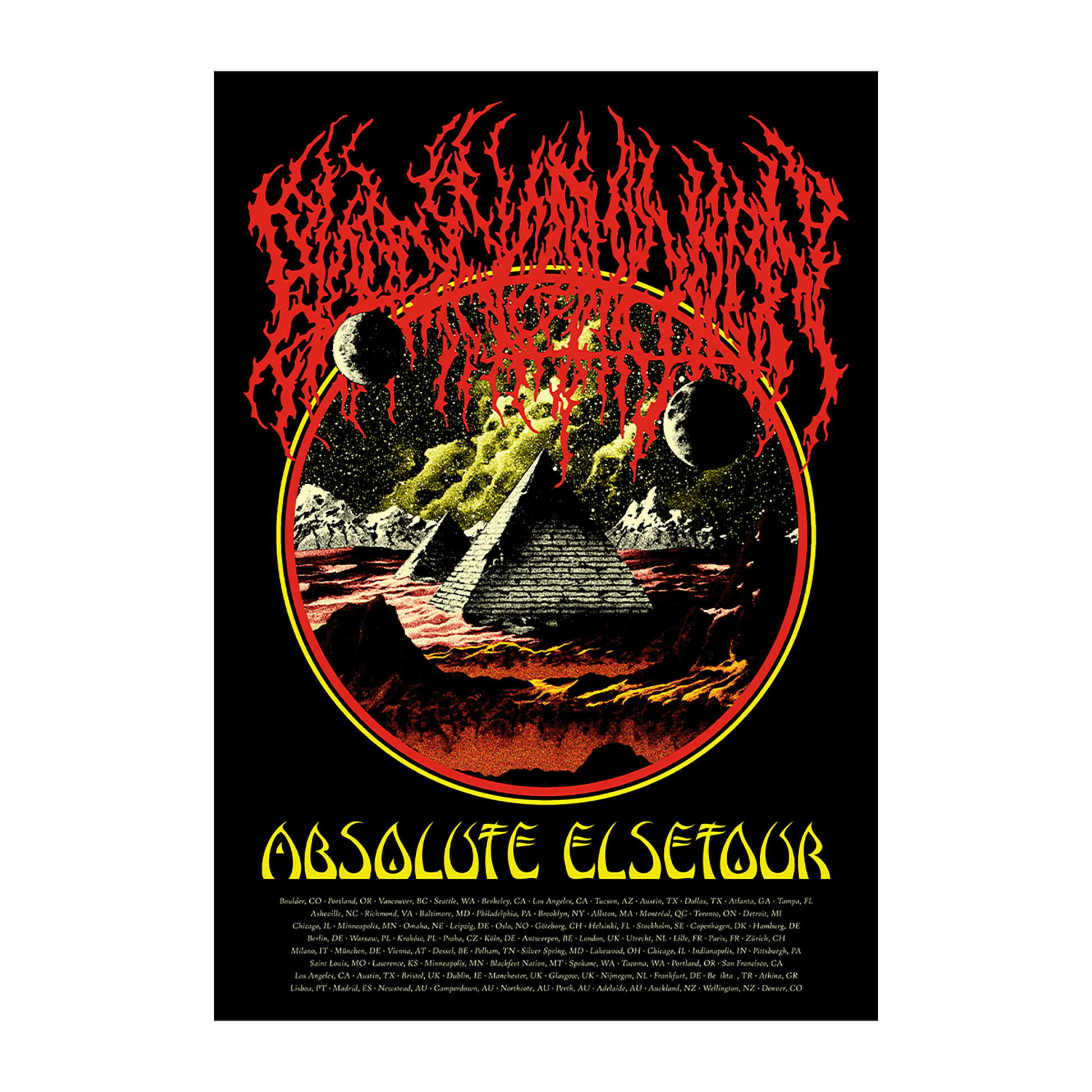 Blood Incantation (World Tour 2025) Poster